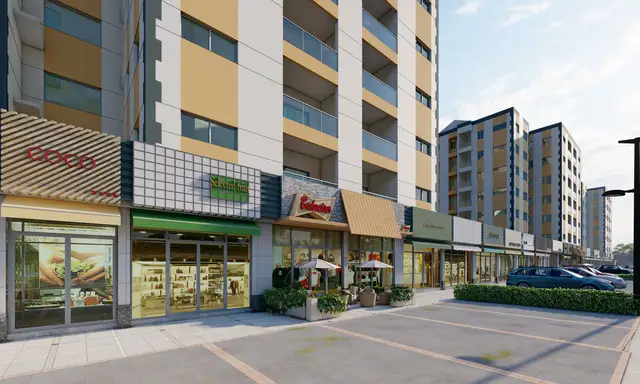 Vibrant Community with Residential Living, Retail Spaces, and Lifestyle Amenities